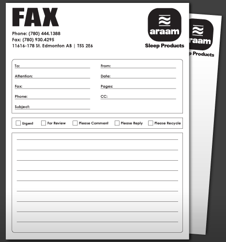 Print, Illustration: Söva Fax Form.