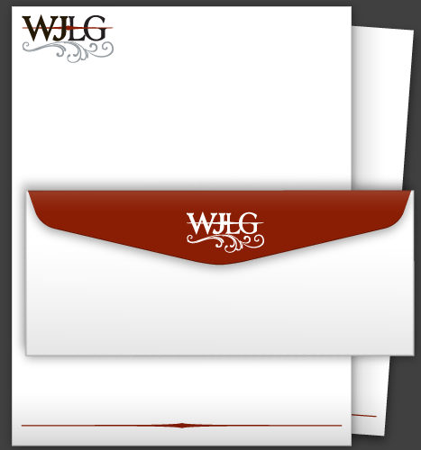 Illustration & Print: Wilson Jeon Law Group Letterhead (Page 2) and Envelope